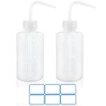 2 Pack 8oz Wash Bottles with Labels
