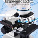 OOZSTAR 40X-2500X Binocular Microscope with Dual LED