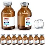 Sterile Empty Vials with Reusable Caps - 10 Pack