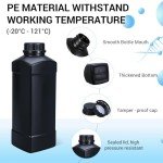 UMETASS 34oz Plastic Storage Bottles with Caps