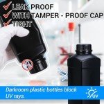 UMETASS 34oz Plastic Storage Bottles with Caps