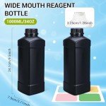 UMETASS 34oz Plastic Storage Bottles with Caps