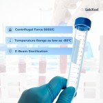 LabXcel 15ml Sterile Centrifuge Tubes with Caps