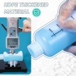 8oz Narrow Mouth Plastic Lab Bottles with Caps