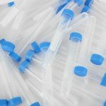 15ml Plastic Centrifuge Tubes with Screw Caps - 100 Pack