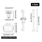 CHGCRAFT 3 Sets 8ml Glass Alcohol Burners