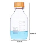 KIGITIK 500ml Borosilicate Glass Storage Bottles