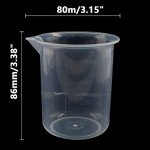 200ml Plastic Graduated Beaker - 3 Pack