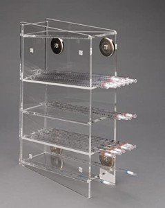Acrylic Serological Pipette Holder with Powerful Magnets
