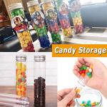 18 Pack Clear Plastic Test Tubes with Caps