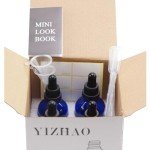 YIZHAO 4oz Black Glass Dropper Bottles - 4 Pack