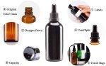 YIZHAO 4oz Black Glass Dropper Bottles - 4 Pack