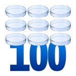 Clear Petri Dishes with Lid - 100 Pack