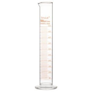 StonyLab 500 ml Borosilicate Glass Graduated Cylinder