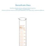 StonyLab 500 ml Borosilicate Glass Graduated Cylinder