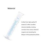 4-Pack of 50ml Ultra-Clear Graduated Cylinders