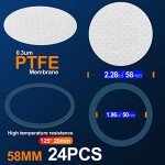 PTFE Filter Discs for Mushroom Cultivation (24pcs)