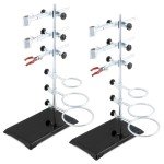 QWORK 2-Pack Lab Support Stand Metalware Set