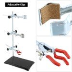 QWORK 2-Pack Lab Support Stand Metalware Set