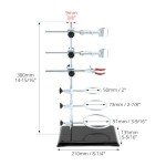 QWORK 2-Pack Lab Support Stand Metalware Set