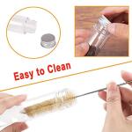 18 Pack Clear Plastic Test Tubes with Caps