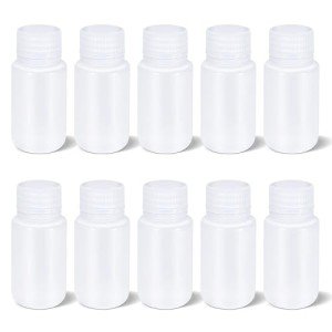 10 Pack 2 oz Airtight Lab Pill Bottles