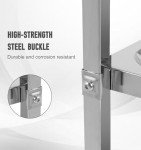 Stainless Steel Rolling Cart with Lockable Wheels