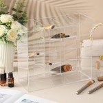 Acrylic Tube Rack with 16 Compartments and Trays