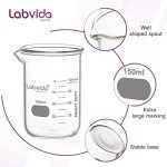Labvida Heavy Duty Glass Beaker Set, 150ml, 6 pcs