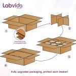 Labvida Heavy Duty Glass Beaker Set, 150ml, 6 pcs