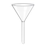 100mm Borosilicate Glass Funnel - Heavy Wall