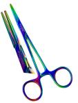 5.5" Straight Hemostat Forceps Locking Clamps Set