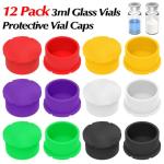 3ml Glass Vials with Colorful Leak-Proof Caps