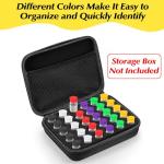 3ml Glass Vials with Colorful Leak-Proof Caps