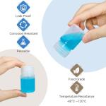 Small Clear Pill Bottles with Screw Caps - 8 Pcs