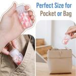 Small Clear Pill Bottles with Screw Caps - 8 Pcs