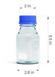 250 ml Borosilicate Glass Storage Bottles – Set of 2