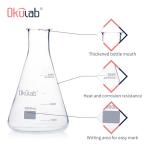 Okulab 3000ml Glass Erlenmeyer Flask Set