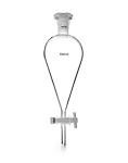 QWORK 500ml Separating Funnel with PTFE Plug