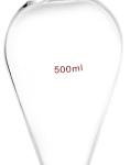 QWORK 500ml Separating Funnel with PTFE Plug