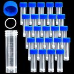 200PCS 5ml Plastic Sample Vials with Screw Caps