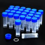 200PCS 5ml Plastic Sample Vials with Screw Caps