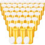 80Pcs Clear Pill Bottles with Easy Open Caps