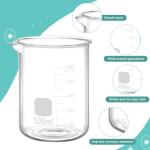 Borosilicate Glass Lab Beakers with Stirring Rods