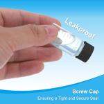 6pcs 40ml Clear Glass Vials with Caps