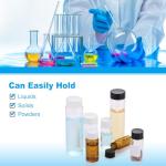 6pcs 40ml Clear Glass Vials with Caps