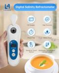 3-in-1 Digital Salinity Refractometer with Touchscreen