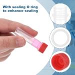 PATIKIL 0.5mL Plastic Cryogenic Vials, 36 Pack