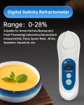 3-in-1 Digital Salinity Refractometer with Touchscreen