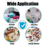 Biohazard Bags 15x25 cm with Red Print, 100 Count